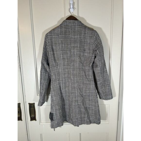 Lulus Wool Blend Double Breasted Mid Length Coat Womens Size Medium Black NWT - Picture 6 of 11